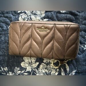 Kate Spade Metallic Quilted Wallet